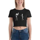 Dancing Skele Invert Crop Tee