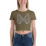 Skullterfly Invert Crop Tee