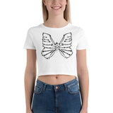 Skullterfly Invert Crop Tee